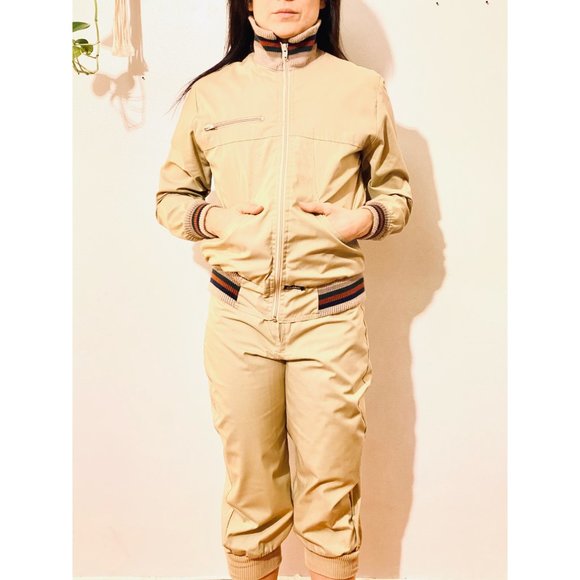 Vintage Beige Sports Jacket - Picture 4 of 11